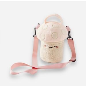 NWOT Urban Outfitters Mushroom Smoko Plush Sherpa Make Up Bag